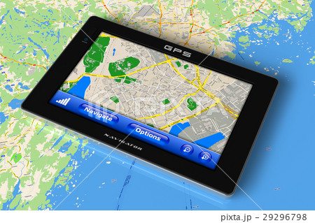 GPS navigator on map 29296798