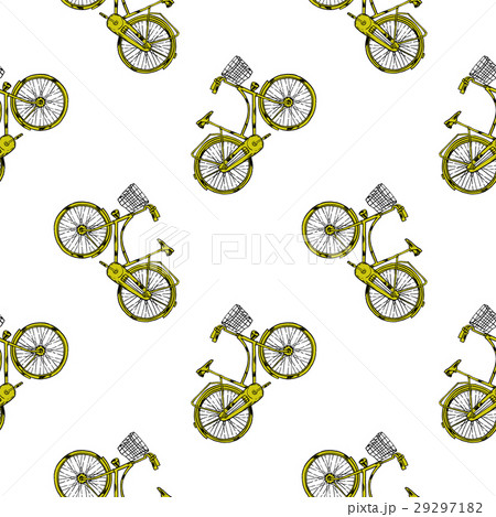 Vector Bicycle with Cart 29297182