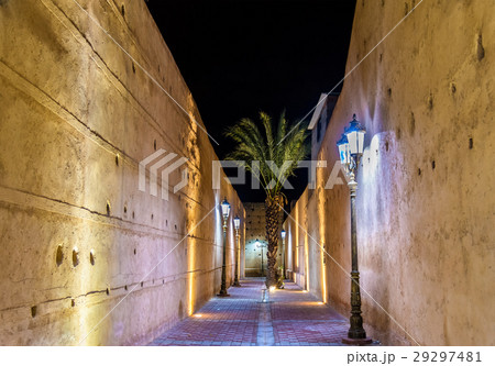 Passageway at El Badi Palace in Marrakech, Morocco Passageway at El Badi Palace in Marrakech, Morocco 29297481