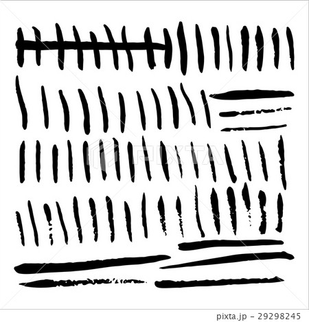 Primitive Tally Marks Hand Drawnのイラスト素材