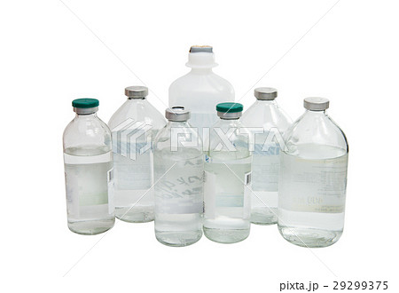 bottle with a solution for injection bottle with a solution for injection 29299375