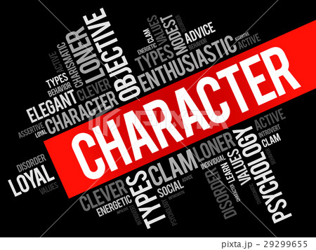 CHARACTER word cloud collage 29299655
