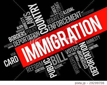 Immigration word cloud collage Immigration word cloud collage 29299706
