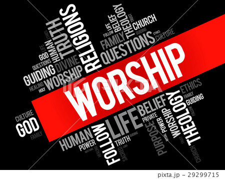 Worship word cloud collage 29299715