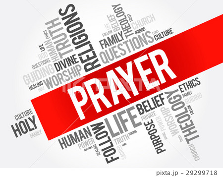 Prayer word cloud collage 29299718