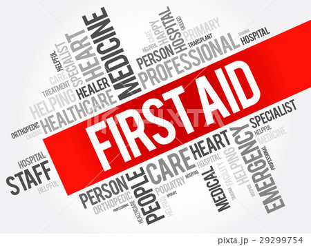 First aid word cloud collage 29299754