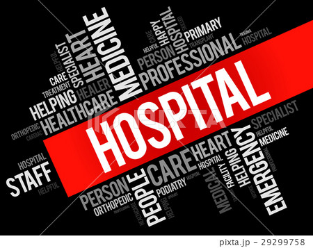 Hospital word cloud collage 29299758