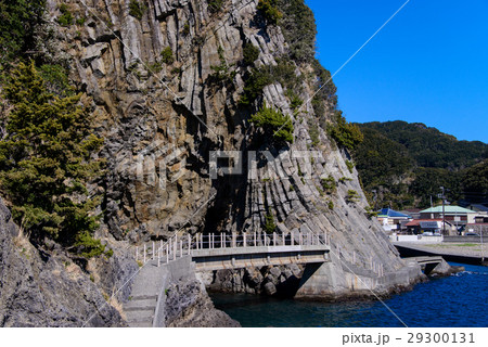 【静岡県】奥石廊崎中木港の柱状節理 29300131