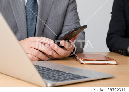 会議をするビジネスウーマンとビジネスマン 29300311