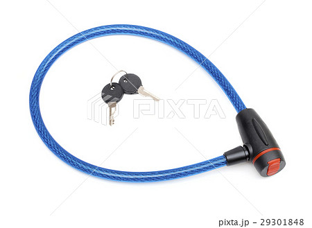 cable lock on the white background cable lock on the white background 29301848