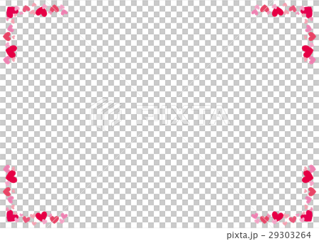 Line heart decorative frame - Stock Illustration [29303264] - PIXTA