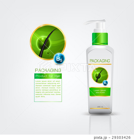 Shampoo bottle body care product with label design 29303426