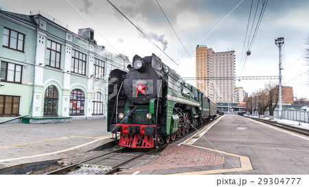 Soviet steam locomotive 29304777