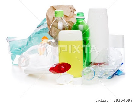 Picture of used plastic bottles 29304995