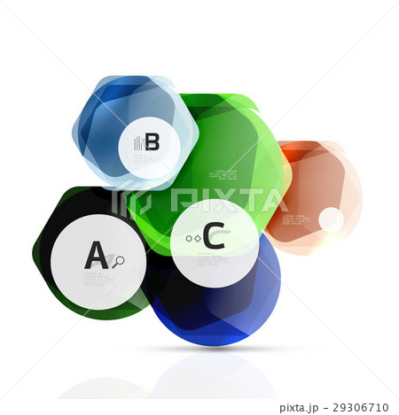 Geometrical hexagons abstract background 29306710