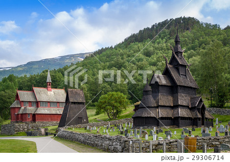 Borgund stavkirke and bell tower Borgund stavkirke and bell tower 29306714