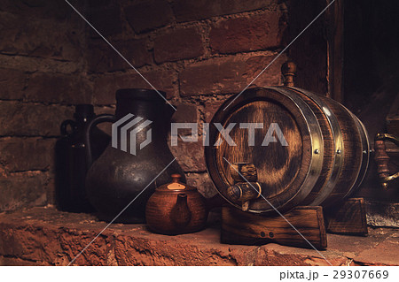 barrels in the wine cellar barrels in the wine cellar 29307669