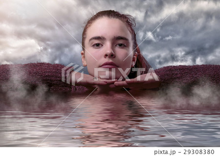 save the water, portrait of a young woman 29308380