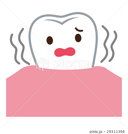 歯がぐらぐらする 歯周病のイラスト素材 29311366 Pixta