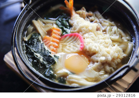 Prawn Tempura Udon Japanese food 29312816