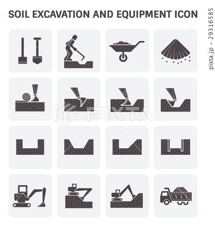 Soil Excavation Icon 29316585