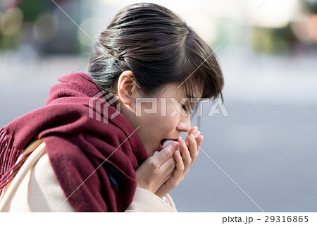 寒そうな女性 29316865