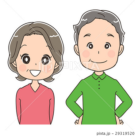 シニア男女のイラスト シニア男女のイラスト 29319520