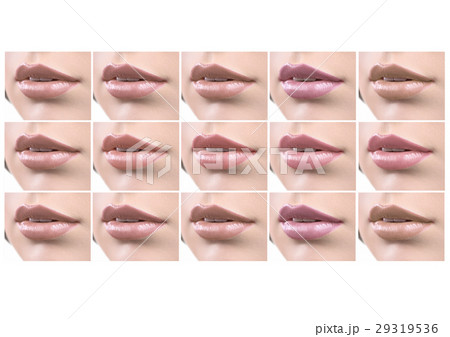 Collage of sexy female lips with colorful lipstick Collage of sexy female lips with colorful lipstick 29319536