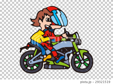 大型バイクイラスト アメリカンバイクのイラスト素材 大型バイクイラスト アメリカンバイクのイラスト素材