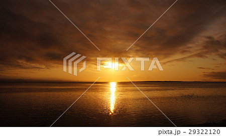 サロマ湖の夕景 29322120