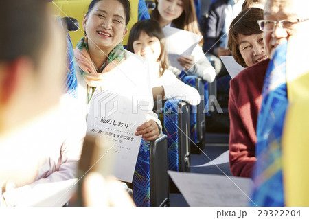 バスツアー バス 乗客 バスツアー バス 乗客 29322204