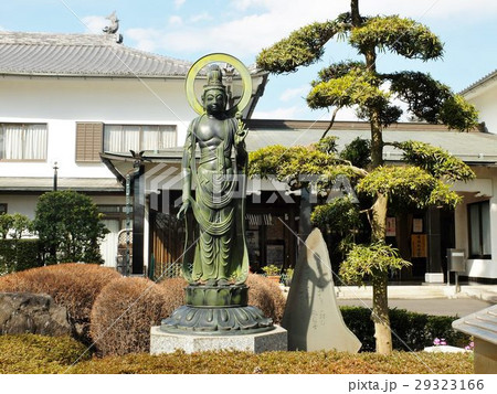 禅林寺前庭の正面を飾る弁天像 29323166