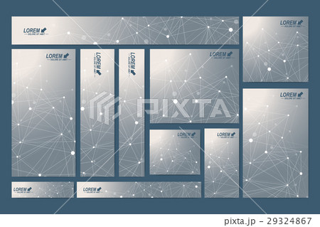 Scientific standard size banners. Geometric 29324867