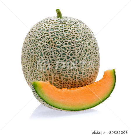 cantaloupe melon isolated on white background cantaloupe melon isolated on white background 29325003