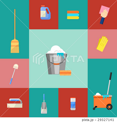 Cleaning icons set 29327141