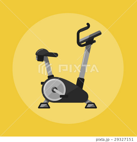 Exercise bike. Gym sports equipment icon. Exercise bike. Gym sports equipment icon. 29327151