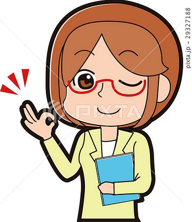 グーサインをするスーツの女性 29327188