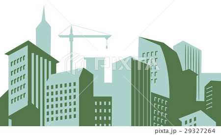 Modern skyscrapers in business district raster Modern skyscrapers in business district raster 29327264
