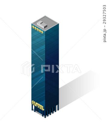 Vector isometric skyscraper icon. Vector isometric skyscraper icon. 29327503