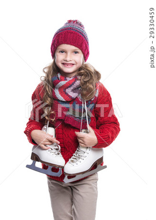 Cute smiling little girl with curly hairstyle. Cute smiling little girl with curly hairstyle. 29330459