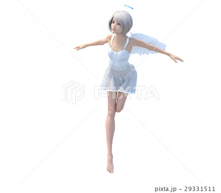 ポーズする　天使　フェアリー　3DCGイラスト素材 29331511