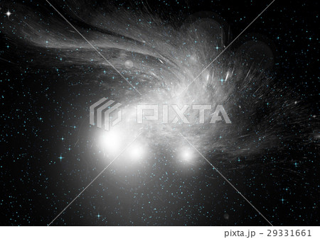 Stars, dust and gas nebula in a far galaxy Stars, dust and gas nebula in a far galaxy 29331661