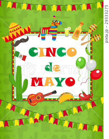 Cinco de Mayo greeting card, template for flyer Cinco de Mayo greeting card, template for flyer 29333275