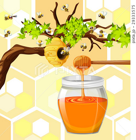 Bees flying around beehive 29333575