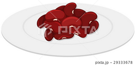 Red beans on round plate Red beans on round plate 29333678