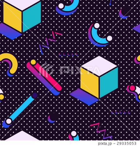 Seamless pattern in Memphis style 29335053
