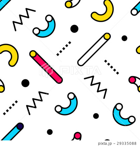 Seamless pattern in Memphis style 29335088