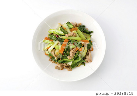 小松菜と豚肉の炒め物 小松菜と豚肉の炒め物 29338519