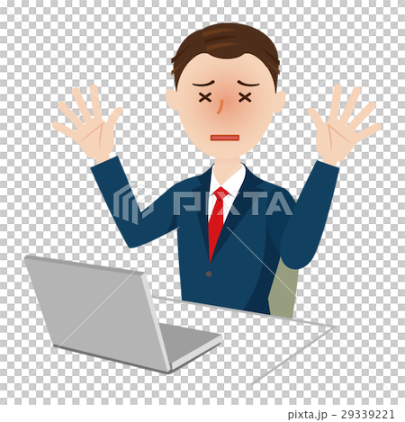Businessman desk work Businessman desk work 29339221
