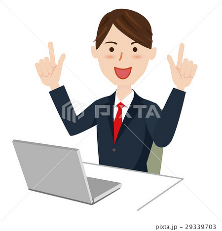 ビジネスマン　デスクワーク 29339703